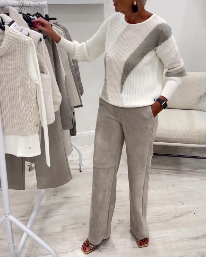 Sweter Crew Neck Wygodny Casual