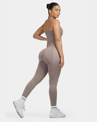 Top modelujący z halterem | Khaki
