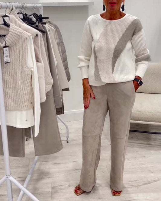 Sweter Crew Neck Wygodny Casual