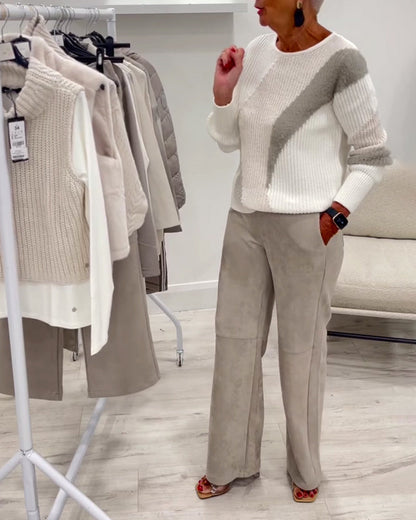 Sweter Crew Neck Wygodny Casual