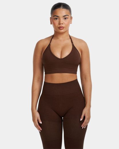 Bardzo Elastyczny Biustonosz Seamless | Bourbon Brown
