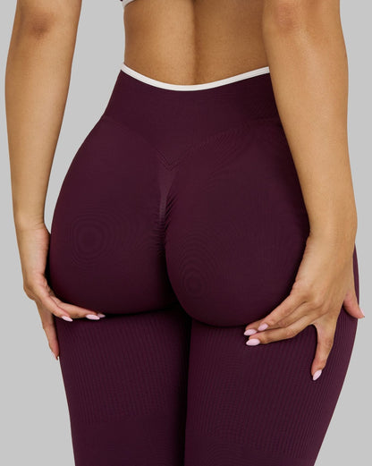 Legginsy Outline V Waist | Zimowa Śliwka