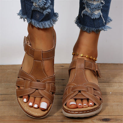 Kobiece Wygodne Sandały na Lato z Miękką Podeszwą