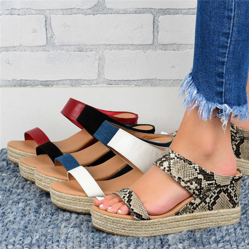 Kobiece Super Urocze Casual Wedges Sandały