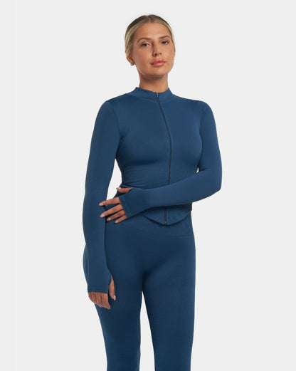 Kurtka Sculpt Shapewear | Głęboki Ocean