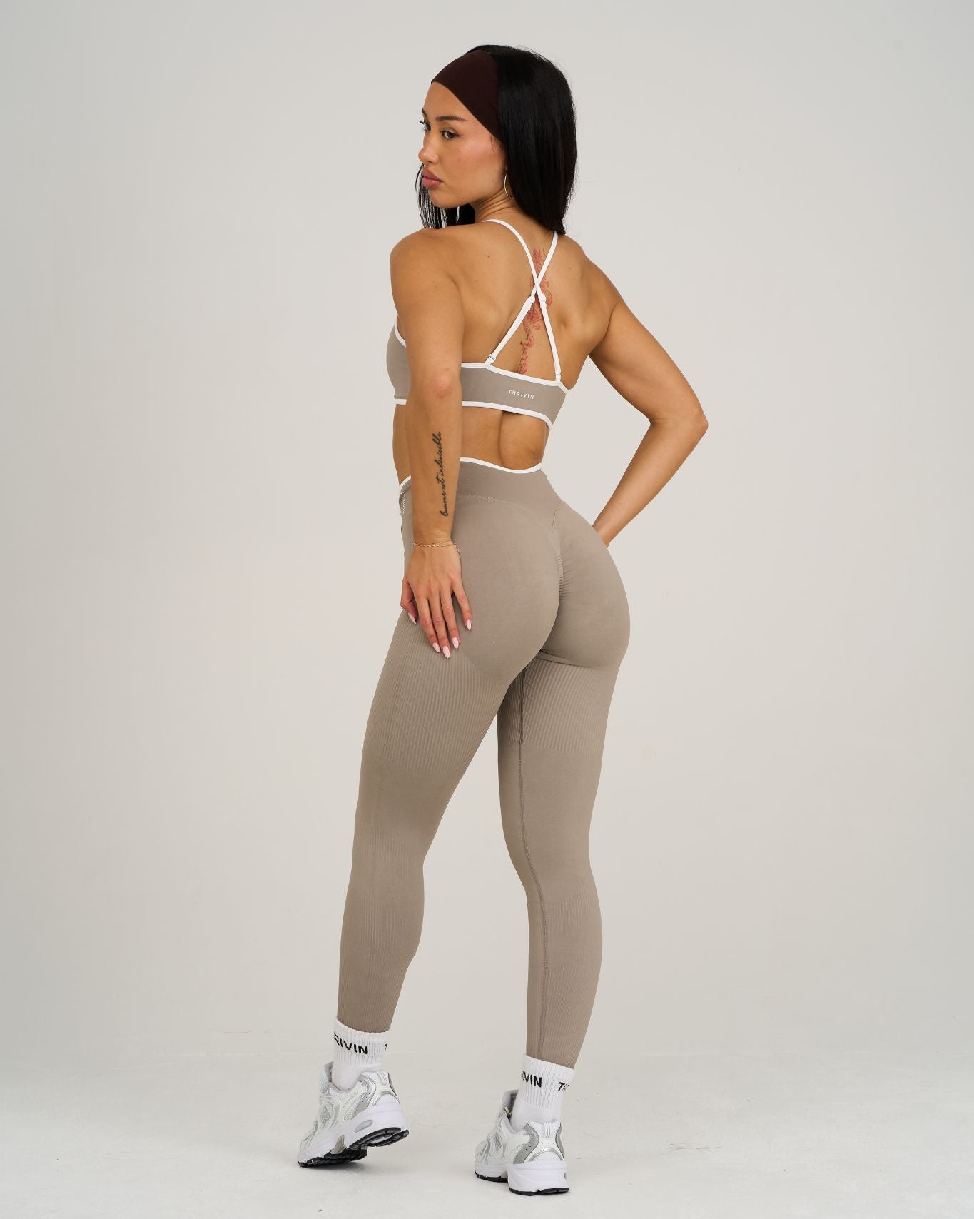 Legginsy Outline V Waist | Latte