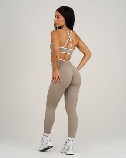 Legginsy Outline V Waist | Latte