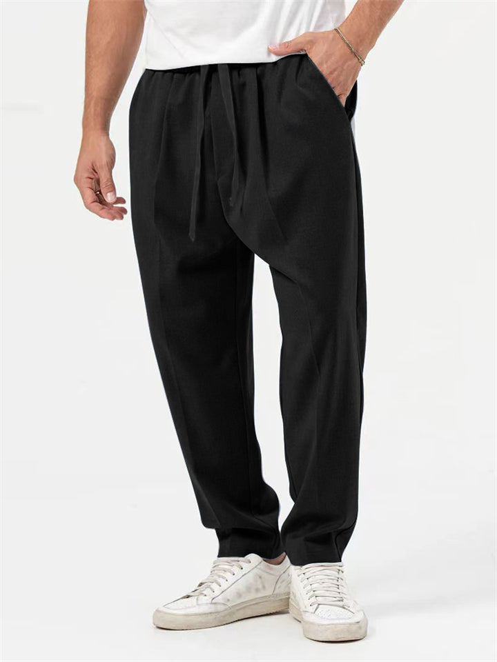 Męskie Stylowe Oversize'owe Ubrania: Koszula Hem + Spodnie Baggy