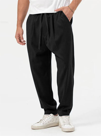 Męskie Stylowe Oversize'owe Ubrania: Koszula Hem + Spodnie Baggy