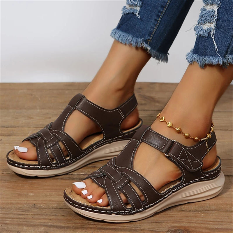 Kobiece Wygodne Sandały na Lato z Miękką Podeszwą