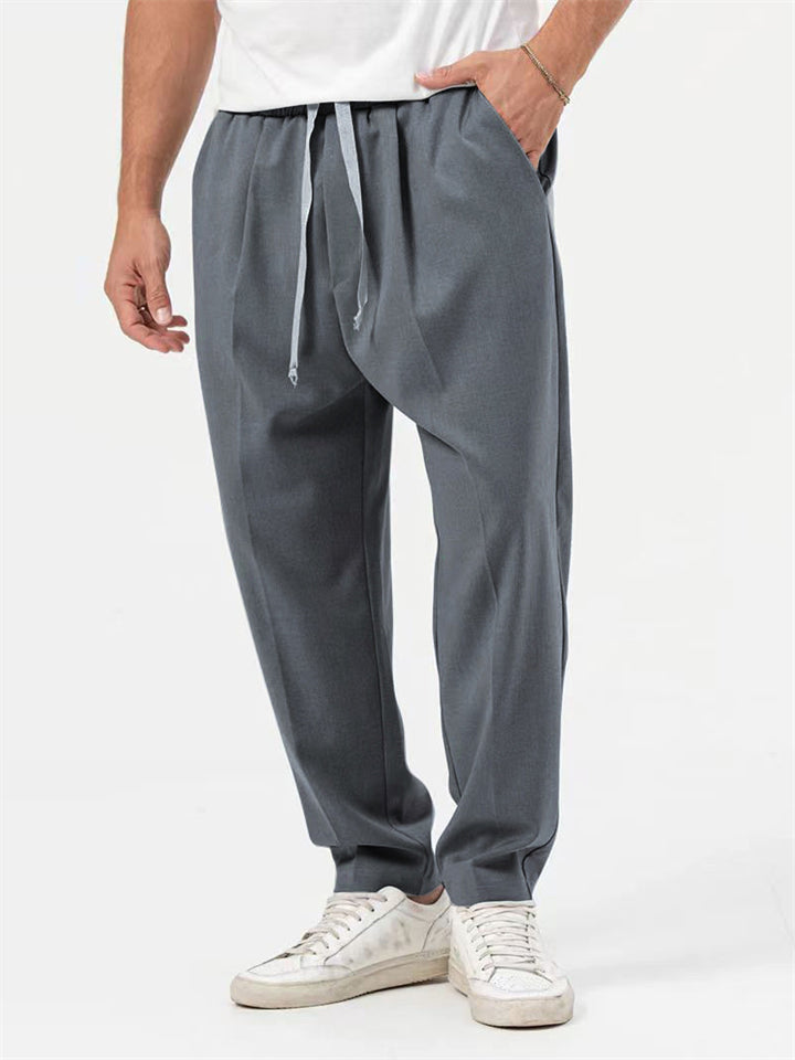 Męskie Stylowe Oversize'owe Ubrania: Koszula Hem + Spodnie Baggy
