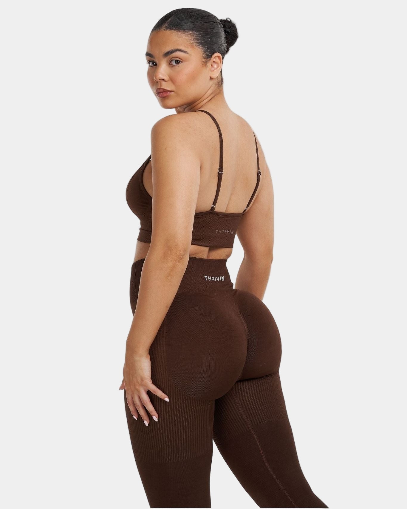 Bardzo Elastyczny Biustonosz Seamless | Bourbon Brown