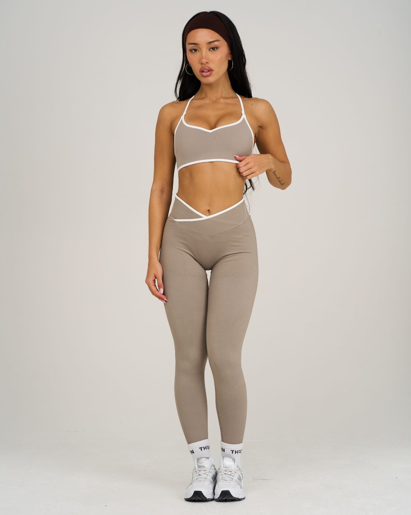 Legginsy Outline V Waist | Latte