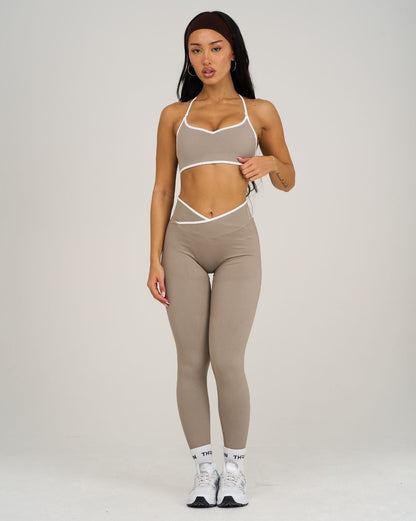 Legginsy Outline V Waist | Latte