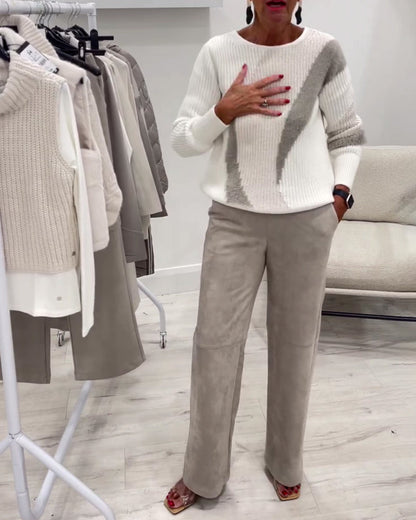 Sweter Crew Neck Wygodny Casual