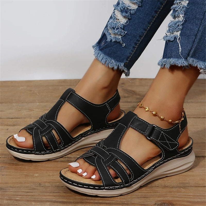 Kobiece Wygodne Sandały na Lato z Miękką Podeszwą