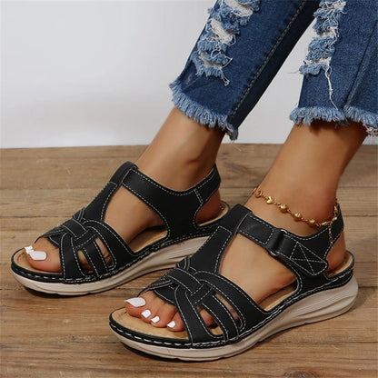 Kobiece Wygodne Sandały na Lato z Miękką Podeszwą