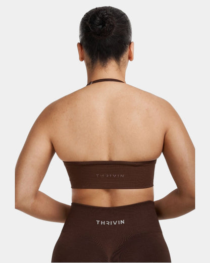 Bardzo Elastyczny Biustonosz Seamless | Bourbon Brown