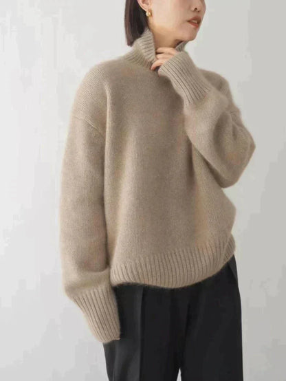 Isabella – Sweter z wysokim kołnierzem z kaszmiru