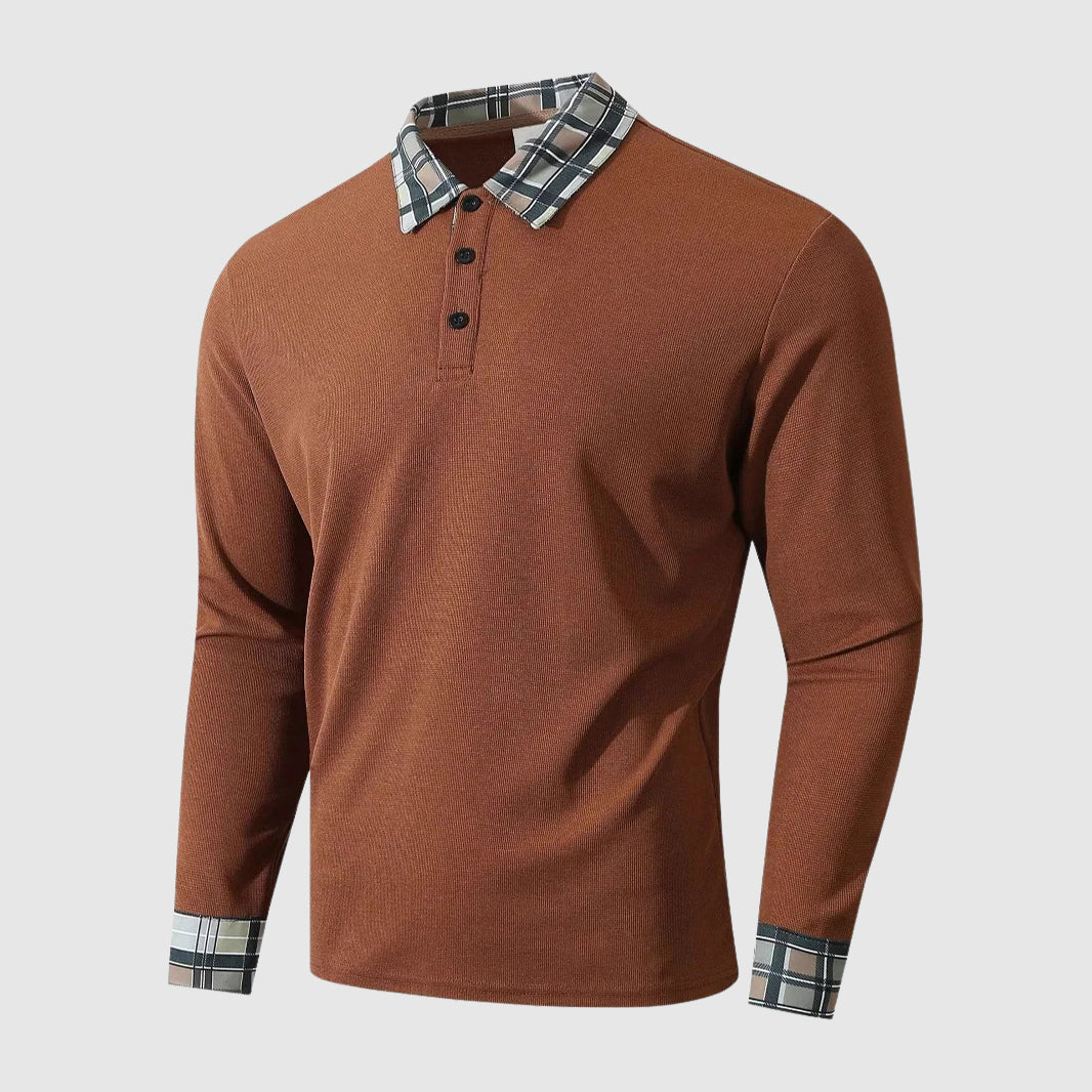 Arjan | Poloshirt z Długim Rękawem