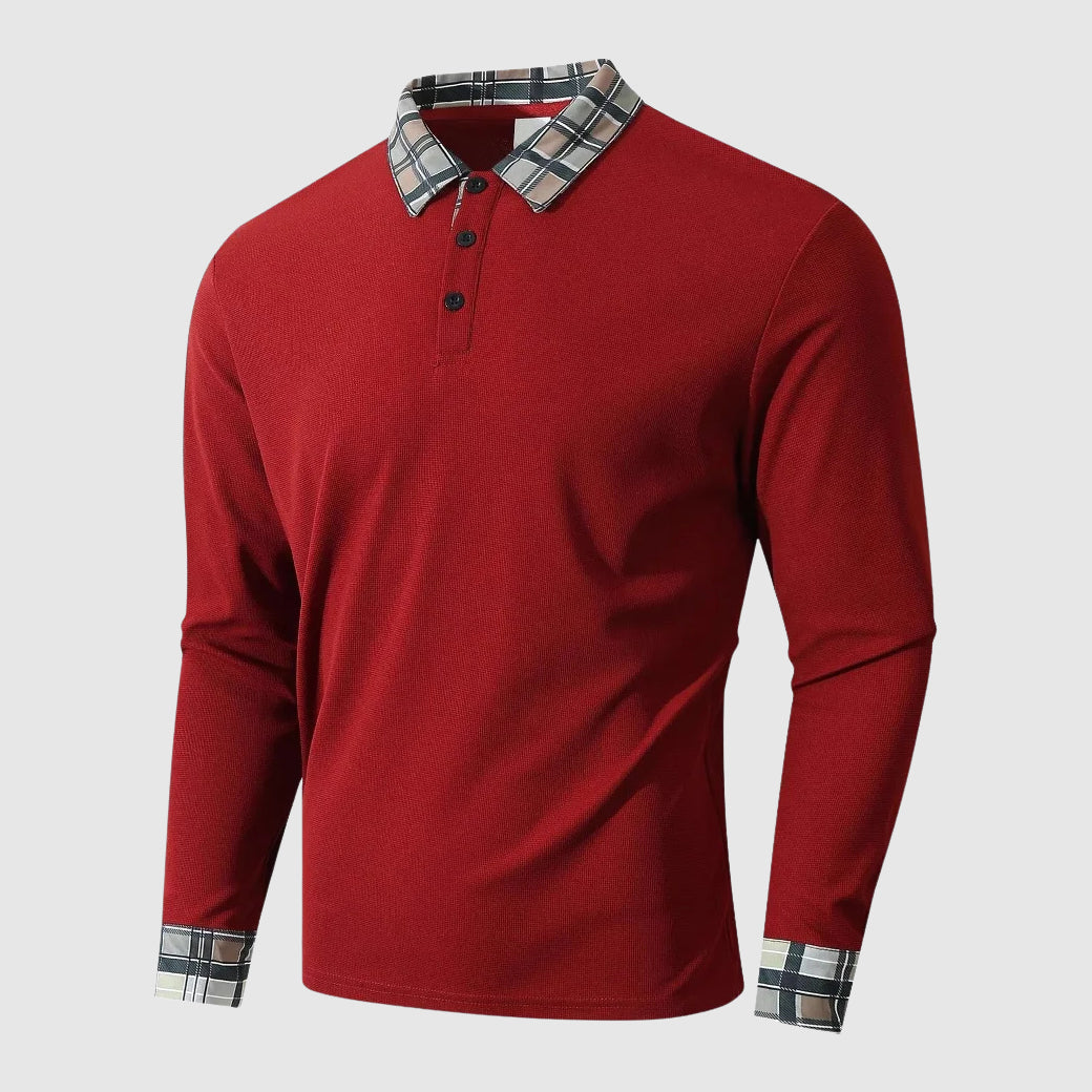 Arjan | Poloshirt z Długim Rękawem