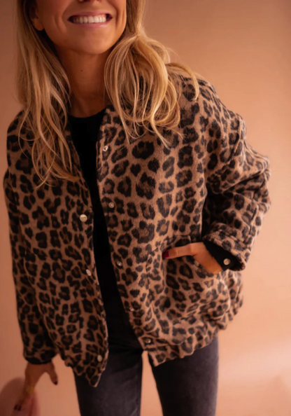 LEONA™ | Kurtka Bomber w Cętki