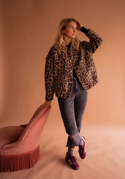 LEONA™ | Kurtka Bomber w Cętki