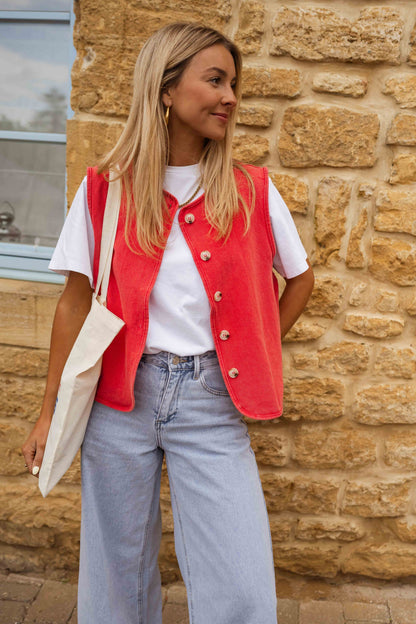 LINA™ | Kamizelka wełniana