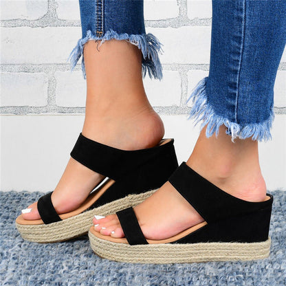 Kobiece Super Urocze Casual Wedges Sandały