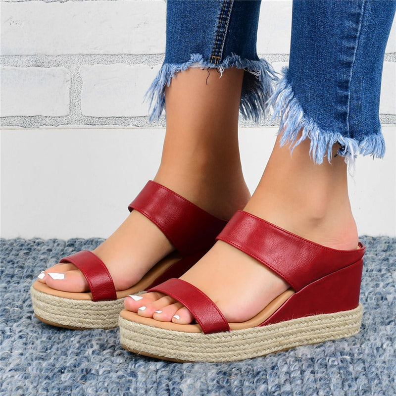 Kobiece Super Urocze Casual Wedges Sandały