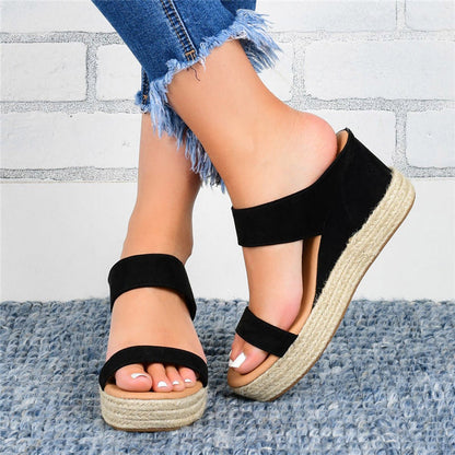 Kobiece Super Urocze Casual Wedges Sandały